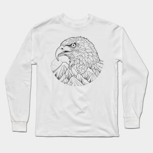 Eagle Bird Animal Freedom World Wildlife Wonder Vector Graphic Long Sleeve T-Shirt